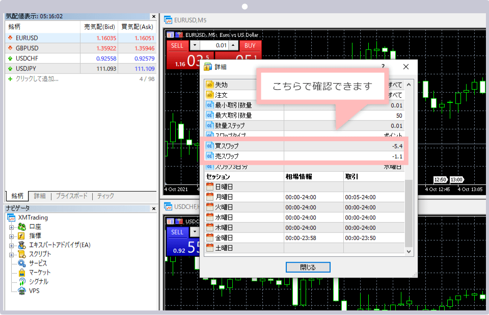 MT4/MT5 (trading conditions screen)
