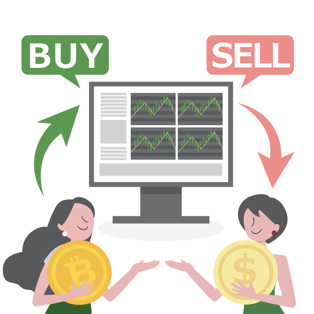 You can trade both "buy" and "sell"