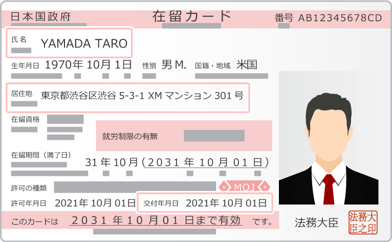 Residence card